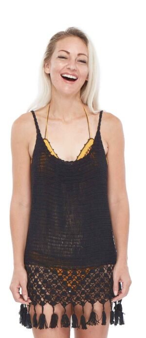 Black Tassel Dress - Image 3