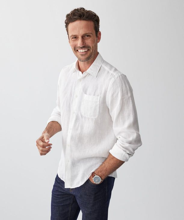 White Linen Shirt